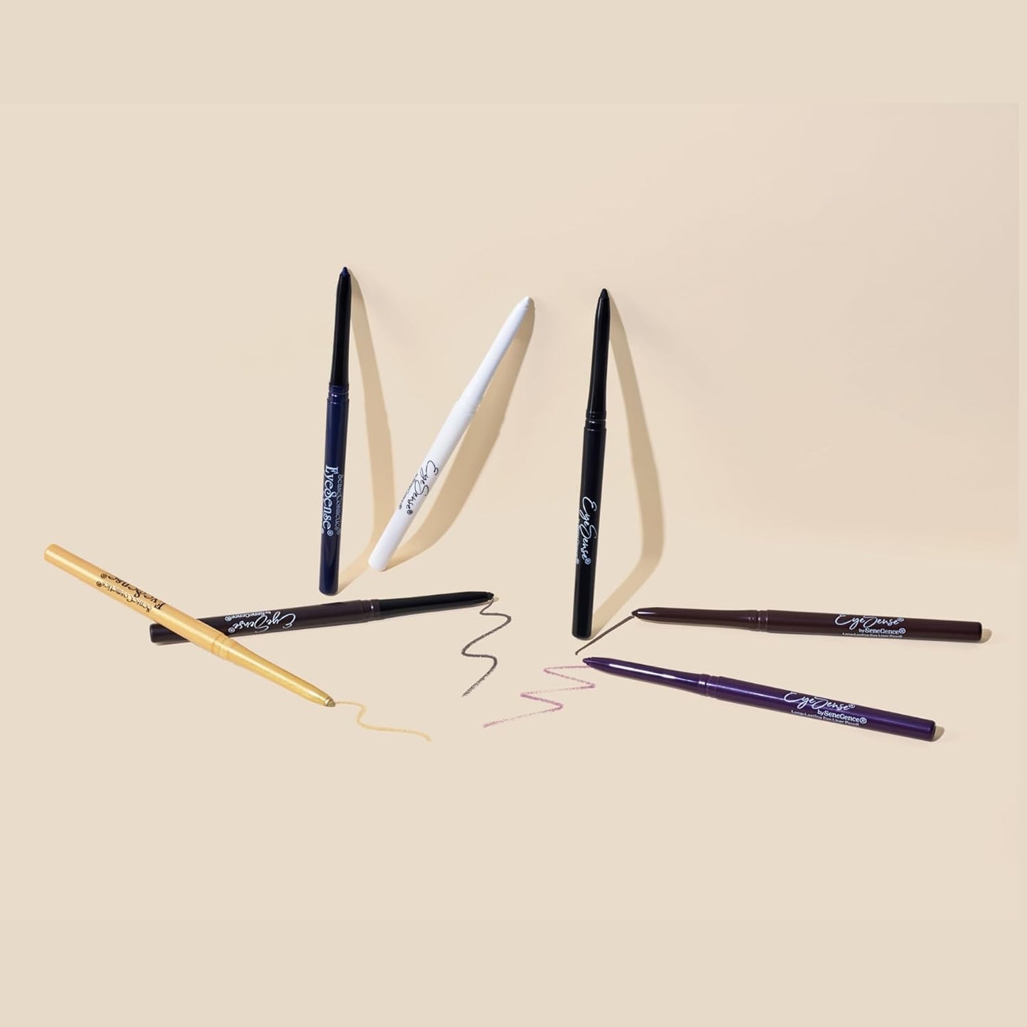 EyeSense Long-Lasting Eyeliner Pencil, Golden Shimmer, Waterproof, Smudge-Proof, Highly Pigmented, Retractable Tip for Easy Application