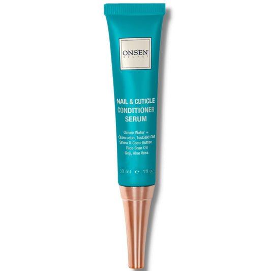 Onsen Nail & Cuticle Cream Treatment w/Japanese Tsubaki, Jojoba & Lavender Oil, Shea Butter - Strengthens Nails, Softens Cuticles - Daily Repair Care (1 Count/30 ml) | alldaygood beauty