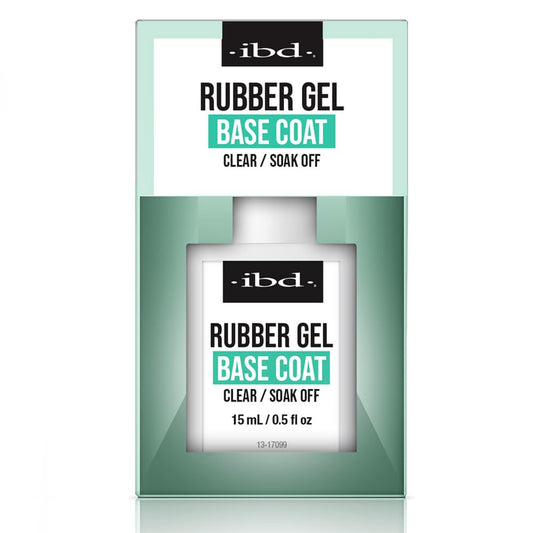 IBD Rubber Base Gel Nail Polish, Base Coat – Clear Soak-Off Builder Gel for Nails Strengthening & Breakage Prevention, 0.5 fl oz | alldaygood beauty