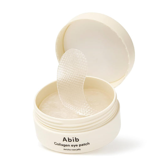 Abib Collagen Eye Patch Jericho Rose Jelly 60 Patches, Korean Under Eye Patches for Puffy Eyes and Dark Circles, Anti-Wrinkle, Collagen, Caffeine, Niacinamide, Ceramide, Antioxidant, Skin Care | alldaygood beauty