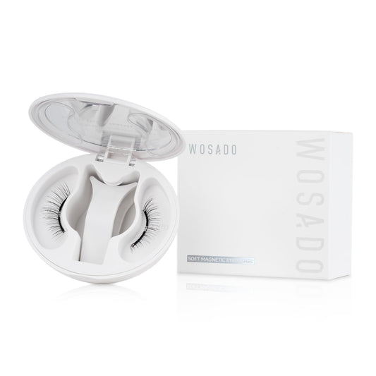 Soft Magnetic Eyelashes Kit with Applicator, [Silky Black II] 21.5mm Reusable Glue-free Wispy Magnetic Lashes, Cruelty-free False Lashes, Waterproof, Lightweight, Suit for Heavy Makeup