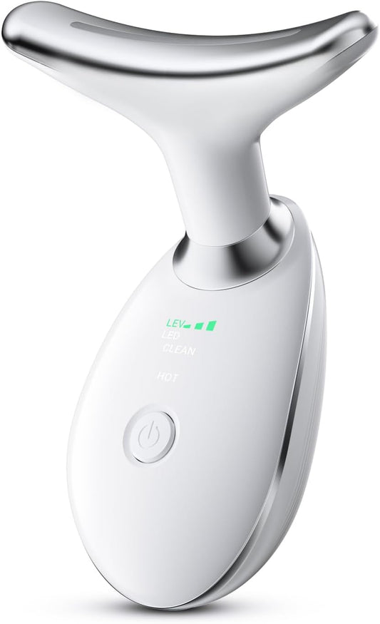 Jinstyles Neck and Face Skin Care Tool, Improve, Firm, Tightening and Smooth, White