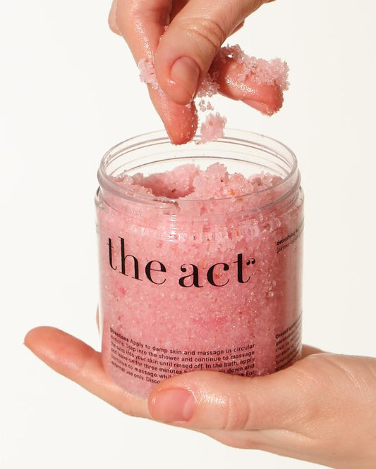 Detox Organic Body Scrub with Himalayan & Sea Salt - Anti Cellulite Nourishing Restores Cleanser Scrubs for Legs, Feet, Hands - Gifts for Women Men, Home Spa Care, Vegan (10.58 Oz, Grapefruit)