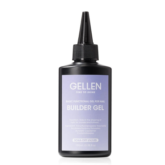 Gellen 100ml Builder Gel for Nails Clear, Strengthener Gel Color Hard Builder, Nail Apex Building Soak off Long Lasting U V Nail Gel | alldaygood beauty