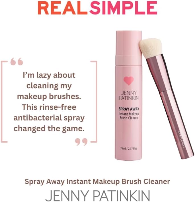 New Makeup Brush Cleaner Cleanser Spray, Quick-Drying cleaning solution for Makeup Brushes, Makeup Sponge, Powder Puff, Professional & Travel-Sized makeup sanitizing spray, 70 ml