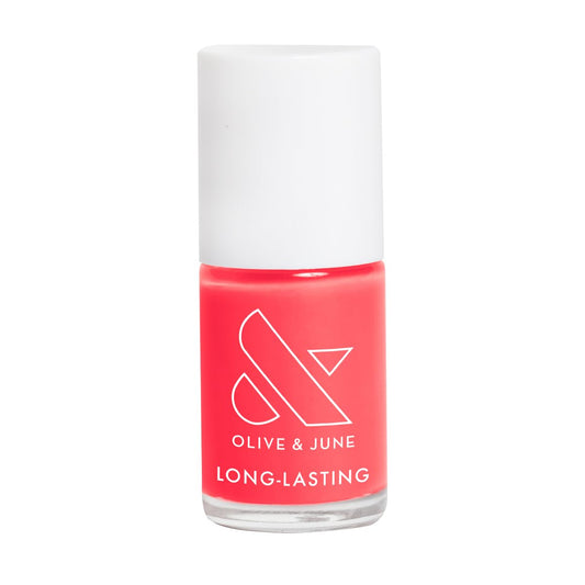 Olive & June Long Lasting Nail Polish | Gel-Like Finish No Lamp Needed | Lasts up to 10 days | Salon-Quality Color at Home | Vegan Cruelty-Free Chip-Resistant Shine |Maine Character Energy Lobster Red | alldaygood beauty