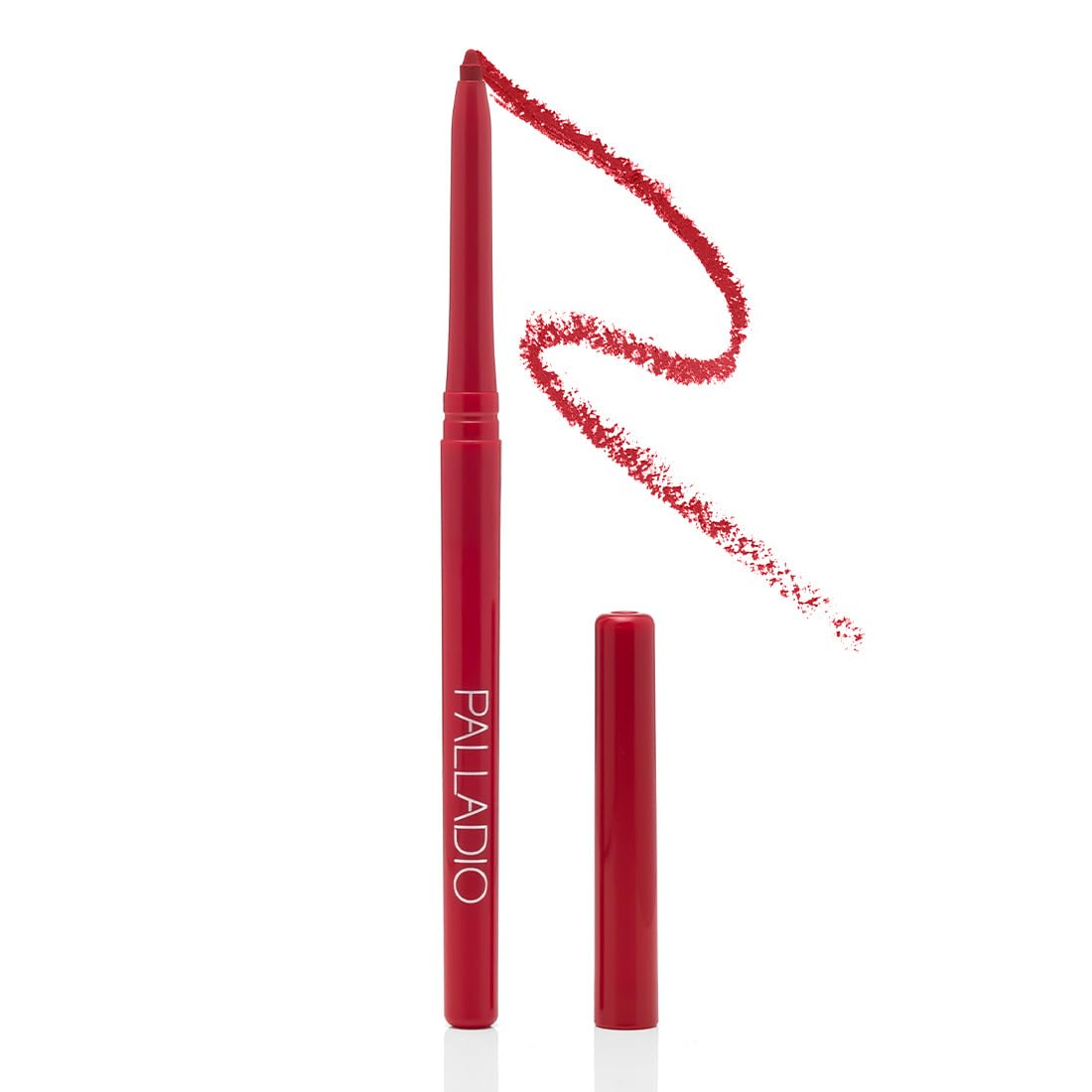 Palladio Retractable Waterproof Lip Liner High Pigmented and Creamy Color Slim Twist Up Smudge Proof Formula with Long Lasting All Day Wear No Sharpener Required, Red Rose