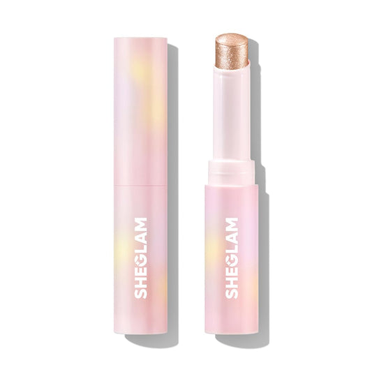 SHEGLAM Crystal Jelly Glaze Stick Eye Shadow Stick Eyeliner Brightener Pencil Crayon with Brush Easy to Blend Long Lasting Shimmer Eyeshadow-Champagne Gleam | alldaygood beauty