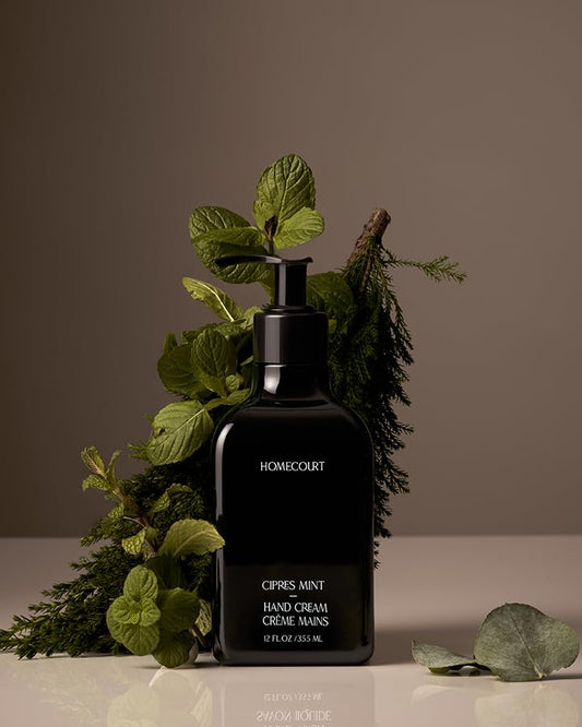 Homecourt Hand Cream, Non-Greasy Moisturizer for Hydrated, Nourished & Soft Hands, Dermatologist Tested, Clean Formula, Cipres Mint, 12 fl oz