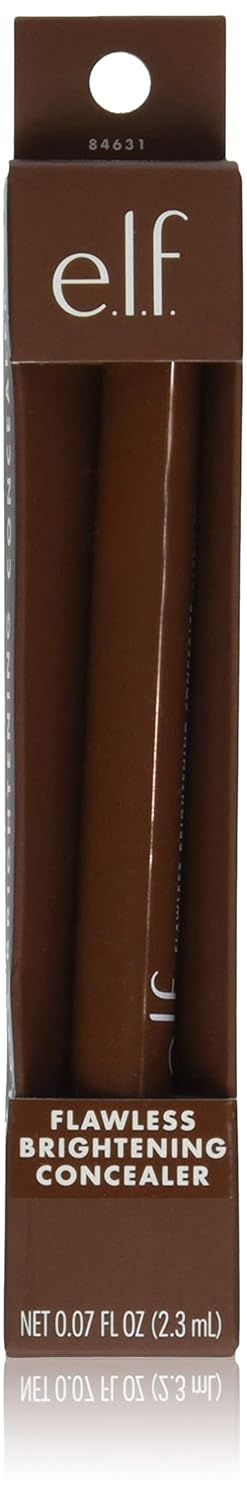 e.l.f. Flawless Brightening Concealer, Illuminating & Highlighting Face Makeup, Conceals Dark Under Eye Circles, Rich 60 W, 0.07 Fl Oz