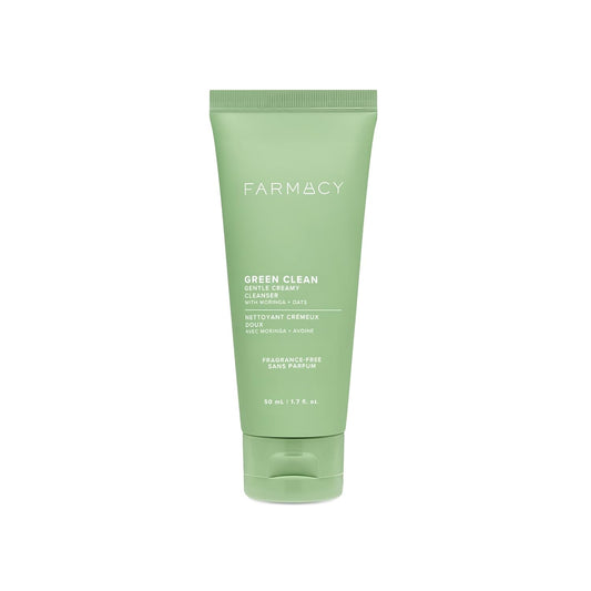 Farmacy Gentle Creamy Face Cleanser - Hydrating Facial Cleanser to Nourish & Help Remove Makeup & Impurities - Enriched with Aloe & Moringa Oil to Soothe, Purify & Refresh Skin (50ml) | alldaygood beauty