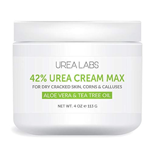 | 42% Urea Cream – Tea Tree Oil & Aloe Vera-Infused Foot & Skin Repair | Deep Hydration & Natural Exfoliation for Cracked Heels, Dry Feet, Rough Skin & Callus Removal (4 Oz) | alldaygood beauty