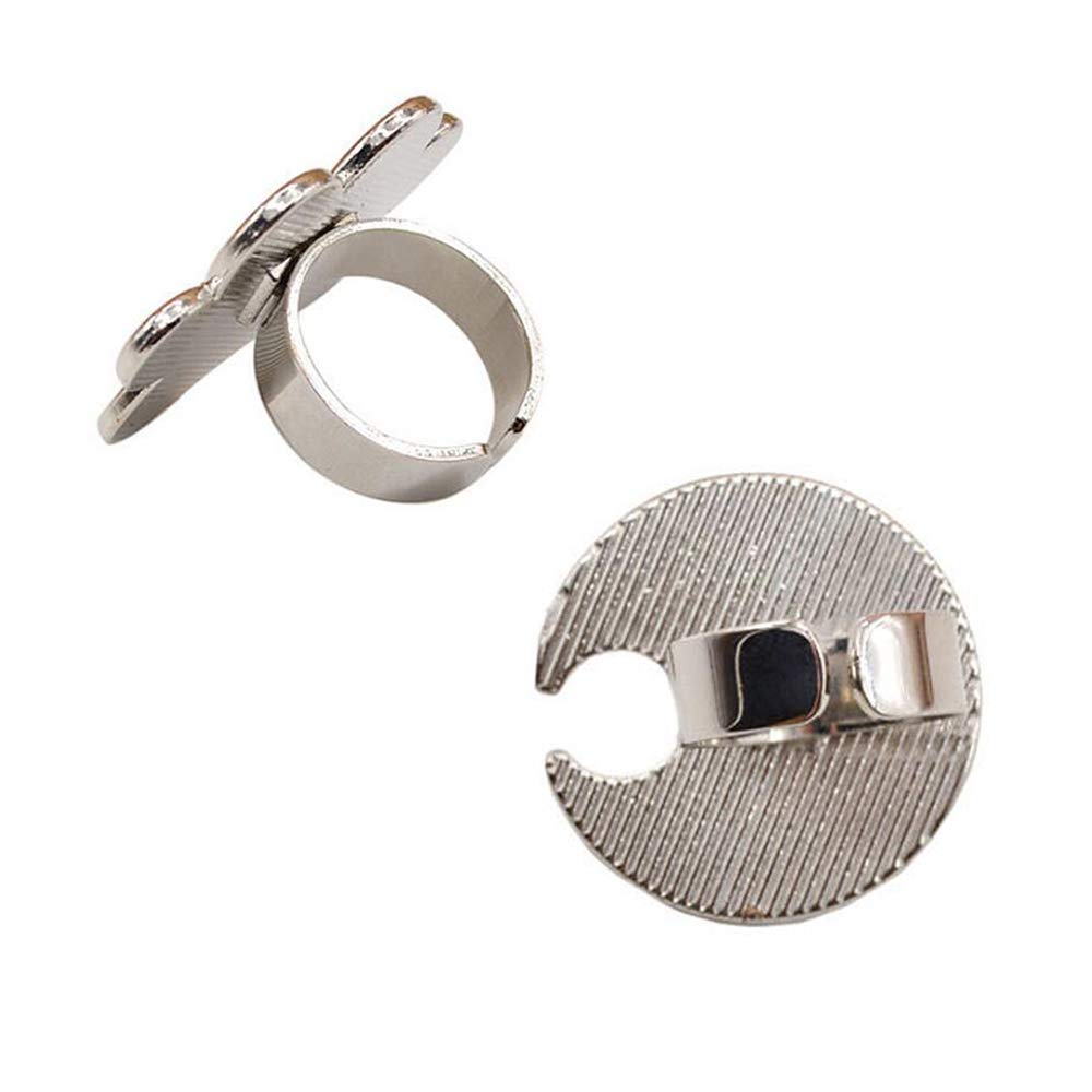 2 Pieces Nail Art Palette Finger Rings, Mini Polish Holder Drawing Color Palette, Nail Art Painting Gel Palette Manicure Tool, Cosmetic Artist Mixing Palette