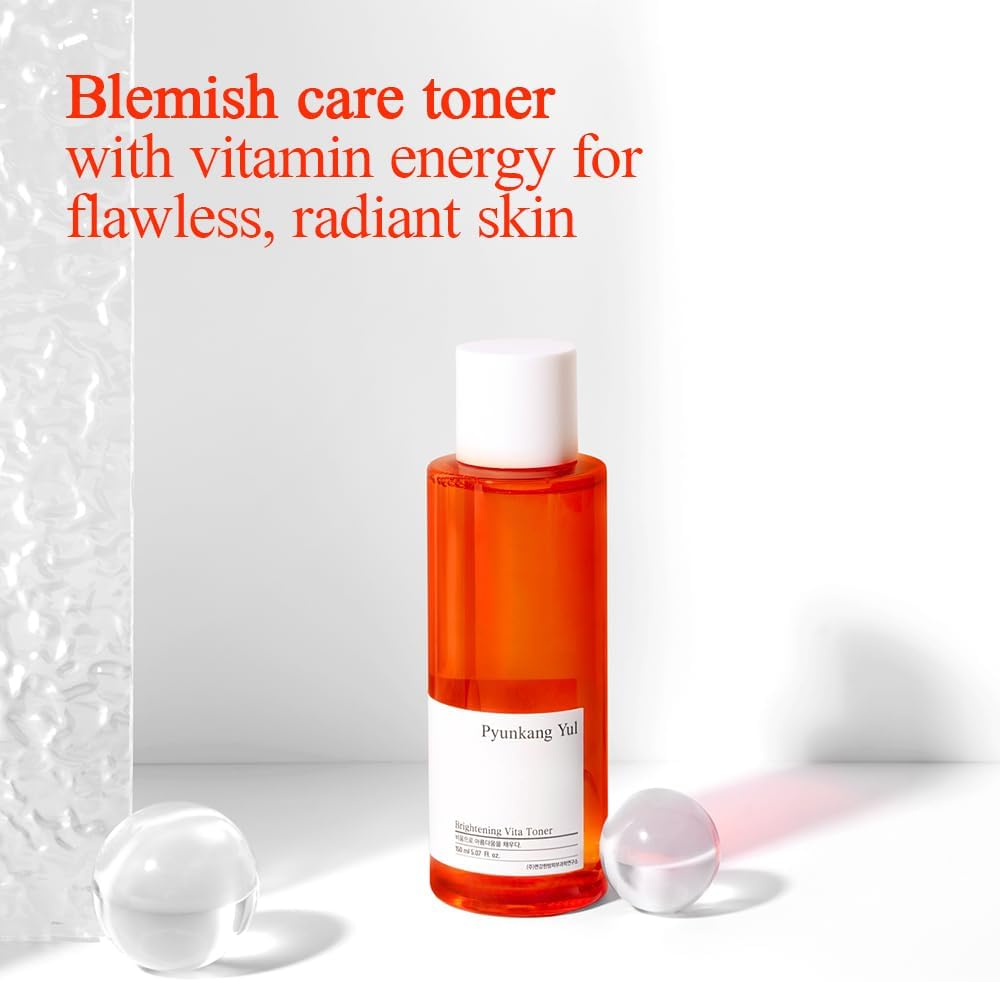 [PKY] Pyunkang Yul Brightening Vita Toner for Flawless and Radiant Skin, Blemish Care Toner with Vitamin C & Niacinamide, Zero Irritation, Korean Skincare (5.07 Fl. Oz, 150ml)