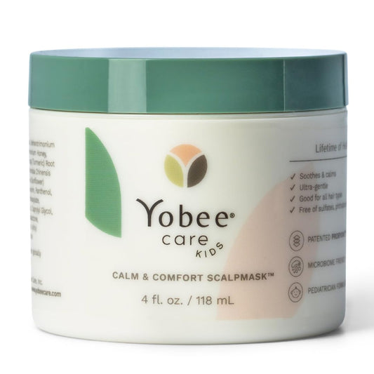 Yobee Calm & Comfort Scalp Mask, Soothing, Gentle Hair Care, Clinically Proven, Sensitive-Skin Friendly - for Kids & Teens 4 fl oz