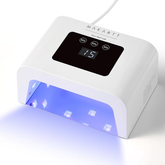 Makartt Mini UV Light for Gel Nails - Fast Curing 15W UV+LED Dual Light Nail Dryer Cure Lamp with 3 Timers & Auto Sensor for All Nail Art Design Salon Home DIY Use (Plug-in Model) | alldaygood beauty