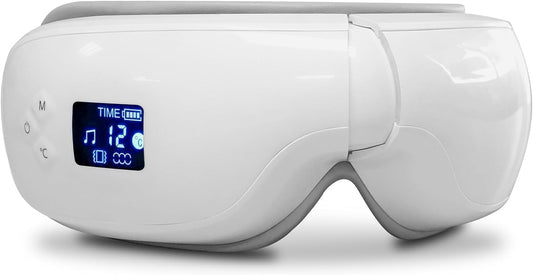 Eye Massager with Heat Heated Eye Mask with Bluetooth Music Eye Care Face Massager Eye Machine for Relax Migraine Eye Strain Dark Circle Eye Bags Dry Eye Mother Father Day Birthday Gifts for Men Women