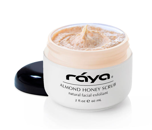 RAYA Almond Honey Facial Scrub (106) | Natural Exfoliating Facial Scrub for Non-Blemished Skin | Polishes, Softens, and Creates a Glowing Complexion | alldaygood beauty