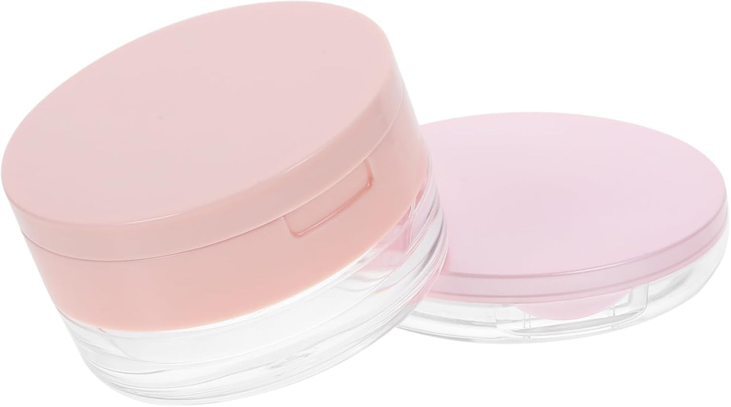 Compact Case Makeup 2pcs Empty Cushion Compact Body Container with Elastic Mesh