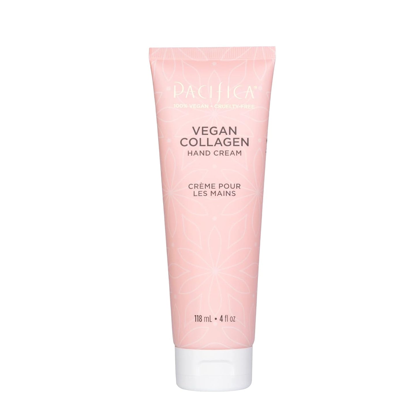 Pacifica Beauty, Vegan Collagen Hand Cream for Dry Cracked Hands, Hand Lotion, Body Moisturizer, Shea Butter, Cocoa Butter, Light Weight, Non-Greasy, Hydrating, Moisturizing, Vegan