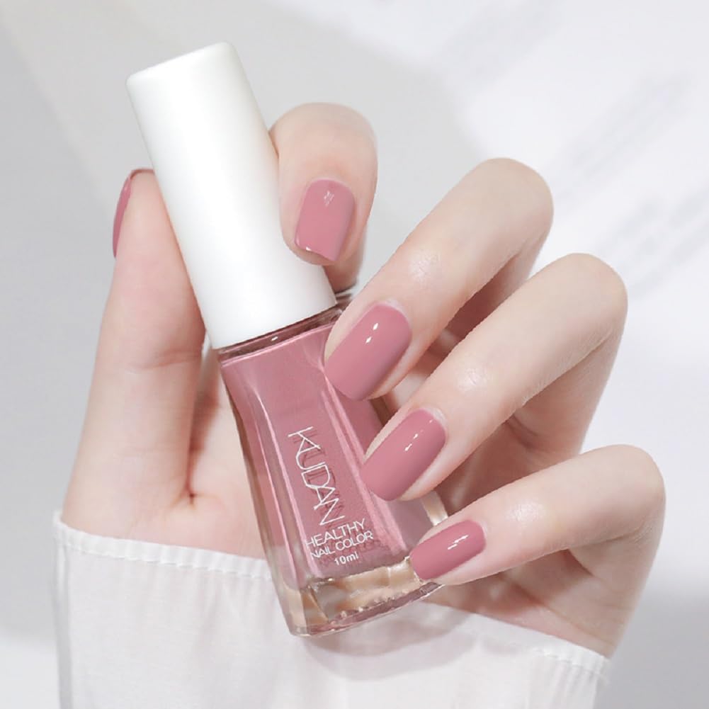 Nail Polish set - Nail Lacquer Quick Dry, Full Size, Vibrant, Colorful, Trendy, Glitter, Glossy, Metallic, Matte Nail Art Nail Shades (N17 pale pink, 52g)