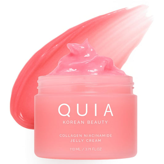 QUIA Collagen Jelly Cream – Lightweight Gel Moisturizer for Glowing, Plump Skin – With Niacinamide and Peptides – Korean Skincare for Daily Hydration | alldaygood beauty