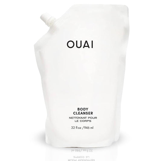 OUAI Body Cleanser Refill, Dean Street - Foaming Body Wash with Jojoba Oil and Rosehip Oil to Hydrate, Nurture, Balance, Soften Skin - Paraben, Phthalate and Sulfate Free Skin Care Products (32 Fl Oz)