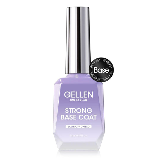 Gellen Gel Base Coat, 18 ml No Wipe Base Coat, Soak Off Nail Lamp Base Gel Polish, Upgraded Smooth Formula for Nail Salon at Home | alldaygood beauty