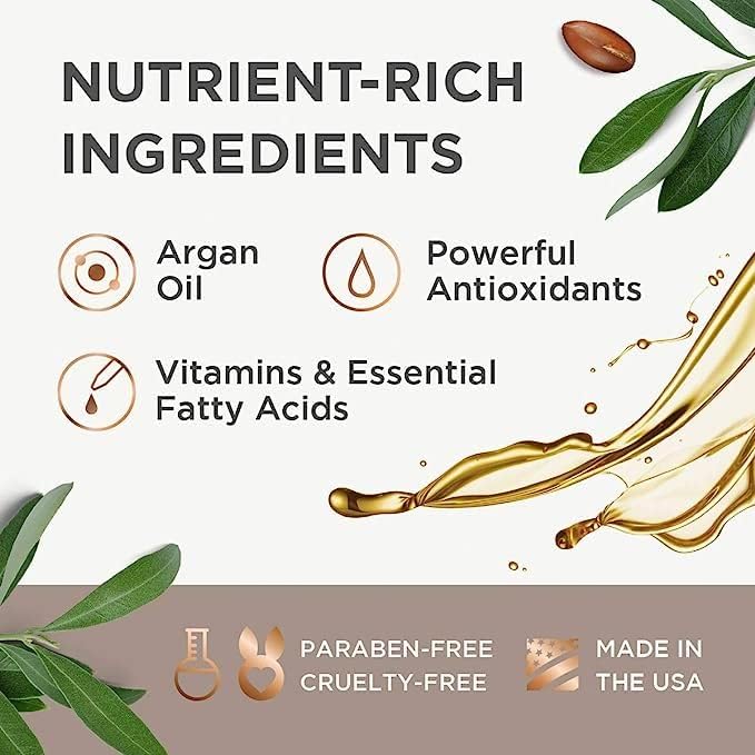 Argan Magic Restorative Hair Mask - Protein Rich Conditioning Hair Mask that Hydrates, Restores And Repairs Damaged Hair | Made in USA, Paraben Free, Cruelty Free (12 oz)