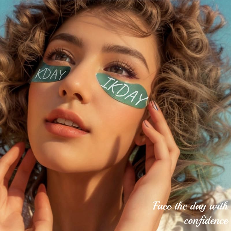 Silicone Eye Patches Reusable Under Eye Patches | Forever Eye Mask Reusable Eye Gel Pads | Eye Patches for Wrinkles &Puffy&EyesDark Circles| Great Skincare Routine for Face (Green -1pair)