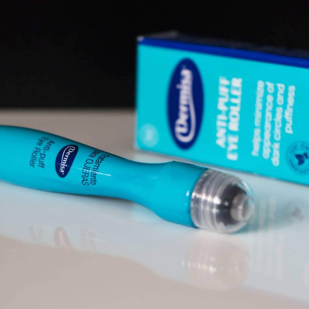 Dermisa Eye Roller for Puffy Eyes - Anti-Puff Dark Circle Under Eye Treatment Serum with Caffeine & Peppermint for Bright, Healthy Skin - Paraben, Fragrance, Dye and Oil Free - Made in USA - Pack of 2