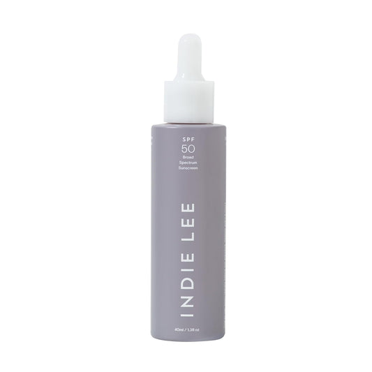 Indie Lee Hints SPF 50 Primer - Tinted Face Primer with Niacinamide, Non-Nano Zinc Oxide & Allantoin - Soothes Redness, Evens Tone, Primes Skin for Makeup - Paraben-Free Skin Care Products (40ml) | alldaygood beauty