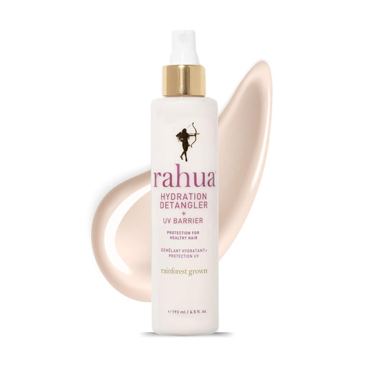 Rahua Hydration Detangler Spray + UV Barrier, 6.5 Fl Oz, Detangling Leave in Hair Care Softens Hair, Smooths Frizz, Supports Breakage & Damage, Conditioning for Brushable Shiny Hair, All Hair Types | alldaygood beauty