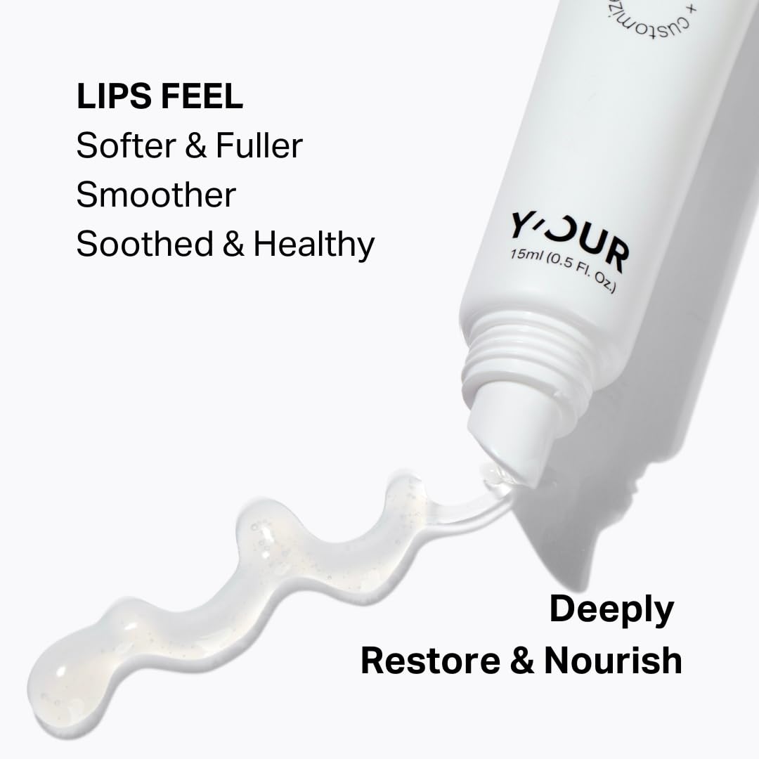 Y’OUR Intensive Lip Balm | Overnight Lip Mask: Lightweight & Comforting with Natural Shea Butter & Rosehip Oil; Extreme Moisturizer for Dry Lips. Paraben & Silicon-Free. Made in USA. 15ml (0.5 oz.)