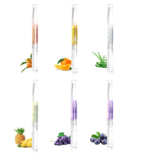 Cuticle Oil Pen Sweet Almond Nail Growth Serum and Repair Treatment Hydrating Oil for Dry Cuticles and Skin Cuticle Buddy Revitalize Nails with Radiant (6pcs pens) | alldaygood beauty