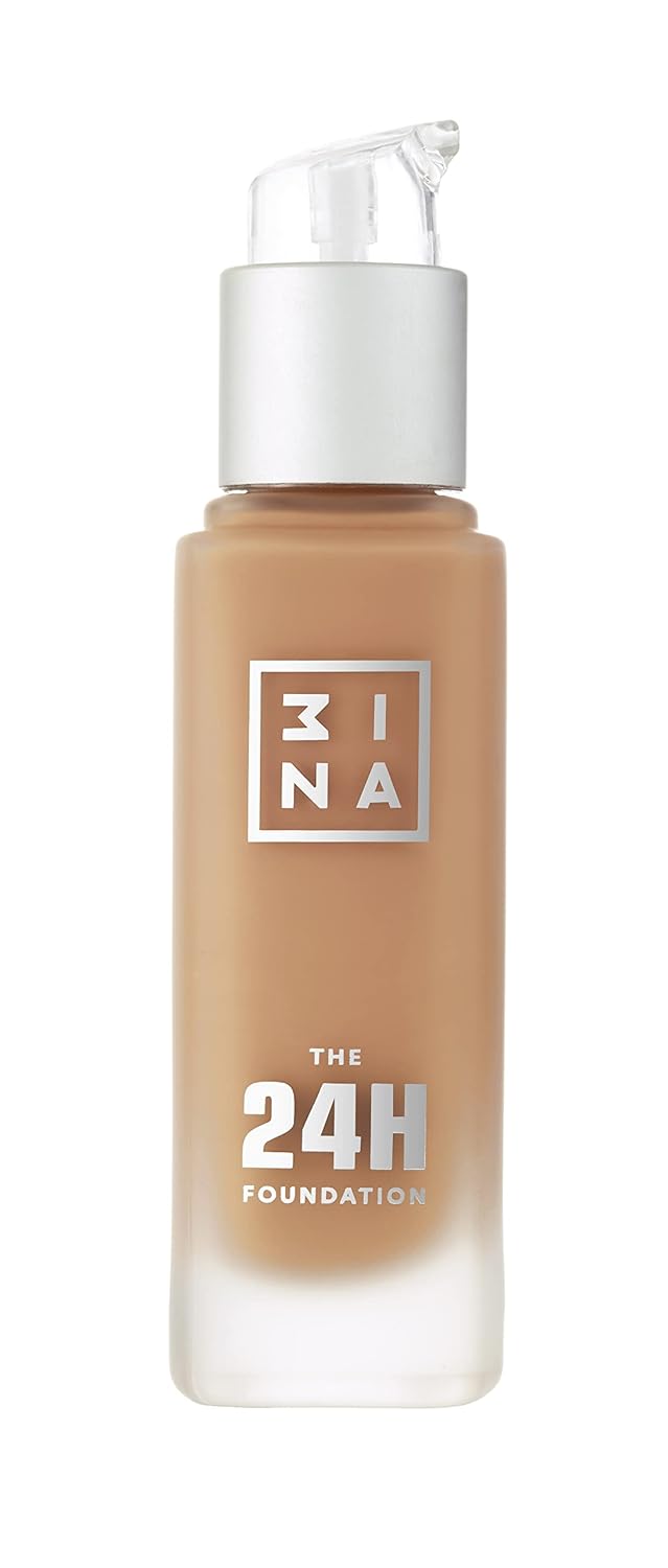 3INA The 24H Foundation 621-24H Long-Wearing Formula - Medium To High Buildable Coverage - Smooth Matte Finish - Expanded Shade Selection - Waterproof, Cruelty Free, Vegan Makeup- 1.01 Oz
