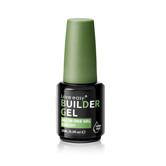Hema Free Builder Gel for Nails Hypoallergenic & Odorless - Thickness Nail Strengthener & Extender | 28-Day Chip Resistance | alldaygood beauty