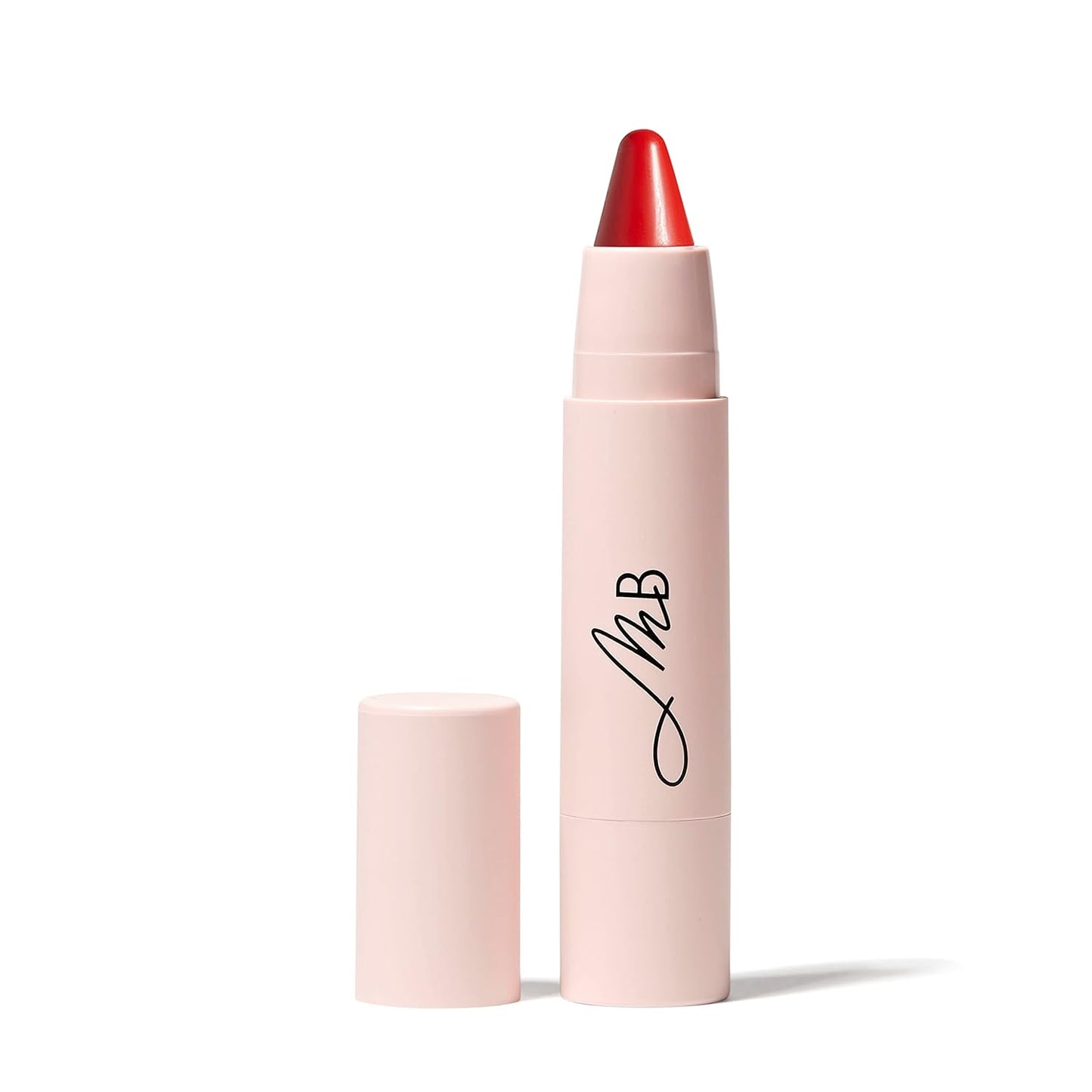 Monika Blunder Beauty - Kissen Lush Lipstick Crayon - Charlotte (Coral Red) Clean Beauty, Cruelty-Free, Vegan