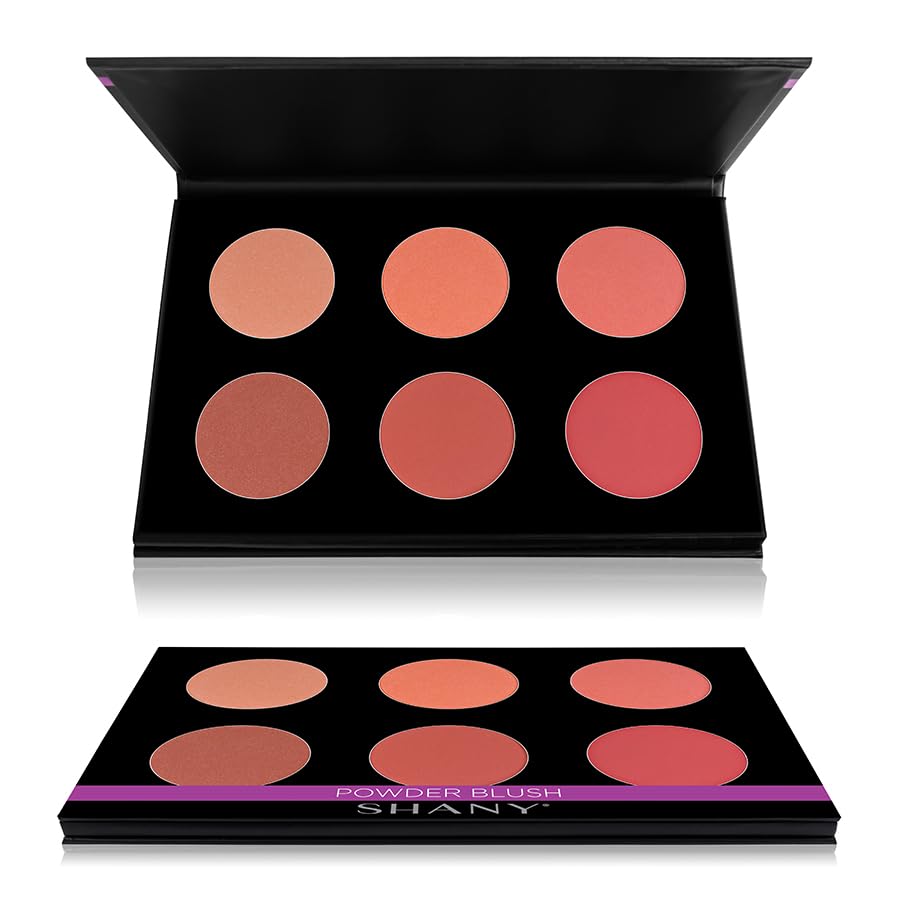 SHANY Shimmer & Matte Warm-Toned Blush Palette - Layer 6 - Refill for the 6 Layer Mini Masterpiece Collection Makeup Set