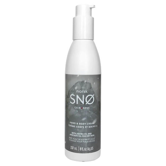 Geir Ness NORSK SNØ Hand & Body Cream - Dry Skin Lotion - Single Use Deep Moisturizer with Essential Oils | alldaygood beauty