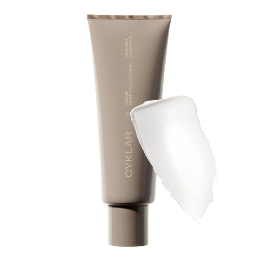 Nutrient Rich Body Cream. Crescent Fragrance Nourishing Moisturizer with Niacinamide and Banana Flower Extract. Deep Hydration, Thick Body Lotion, Dry Skin Cream for Women and Men, 8 Fl Oz | alldaygood beauty