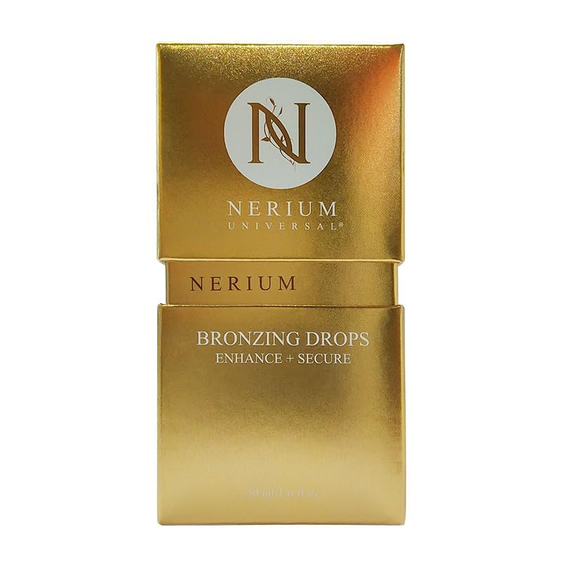 Nerium Glow Bronzing Drops - Mix-In Bronzer Serum for Face, Fragrance-Free, 1.6 fl oz