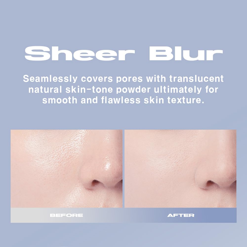 The Blur Finish Powder/Sheer Blurring Loose Powder, Lightweight Setting Powder with Long-Wear, Translucent Mineral Finishing Powder, Natural Skin Tone for Daily Makeup, Vegan, 10g/0.35oz.