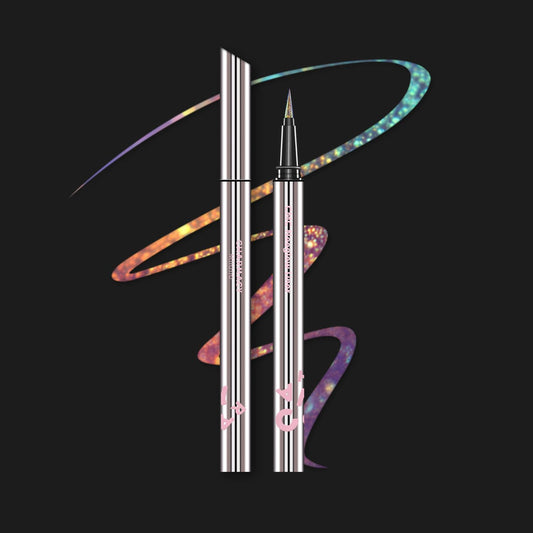 CHARMACY New Chameleon Liquid Eyeliner, Liquid Glitter Eyeliner, Highly Pigmented, Metallic MultiColor Shifting waterproof Eyeliner, Ultra-Fine Tip, Longwearing, Smudge-proof (A02 Mystic Mirage) | alldaygood beauty