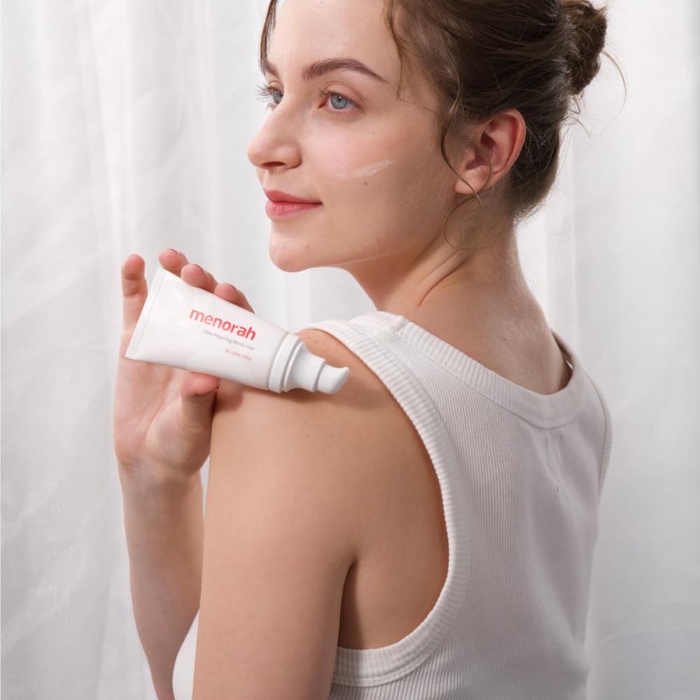 menorah skincare - Ultra Repairing Moisturizer Set, Rich+Lightweight Texture, for Face, Hands, Heels, Elbows Healing, Fast Absorbing Hydration, Relieve itchiness, Meadowfoam Seed Oil, Vitamin E, B3