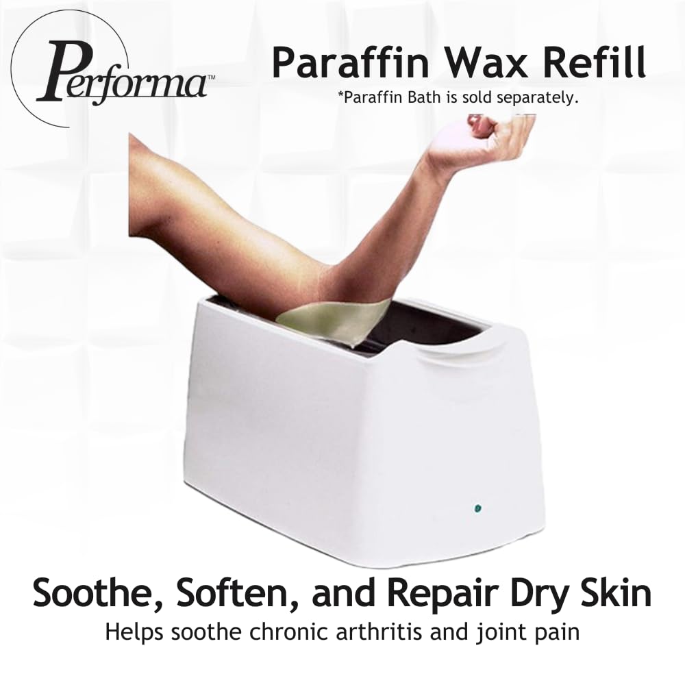 Performa Paraffin Wax Refill, 1 Pound Citrus Scented Beads, Case of 6, Paraffin Bath Wax, Medical Grade Paraffin Wax for Paraffin Bath, Wax Refill for Wax Bath, Good for Hands & Feet