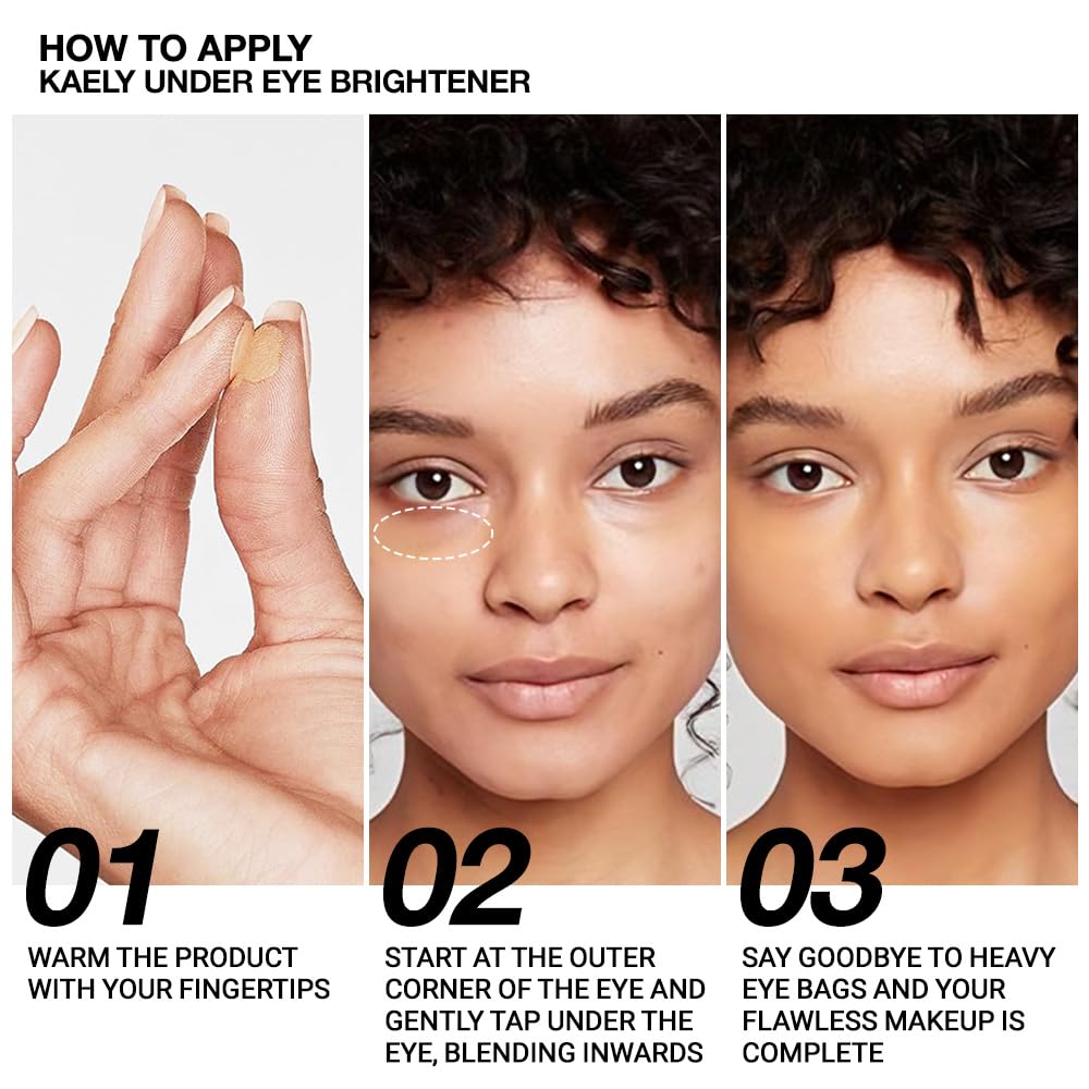 evpct 2Pcs under Eye Brightener, Nourishing Luminous under Eye Concealer Color Corrector for Dark Circles, Waterproof Naturactor Concealer Pot make up for face Eye Ring corrector de ojeras, 02# & 09#