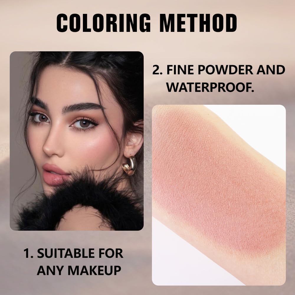 evpct Matte Mauve Pink Single Eyeshadow Palette Makeup for Older Women, Nude Pink Cream Eye shadow Palette Single for Older Women Matte, High Pigment Long Lasting Monochrome Eyeshadow, sombra de ojos