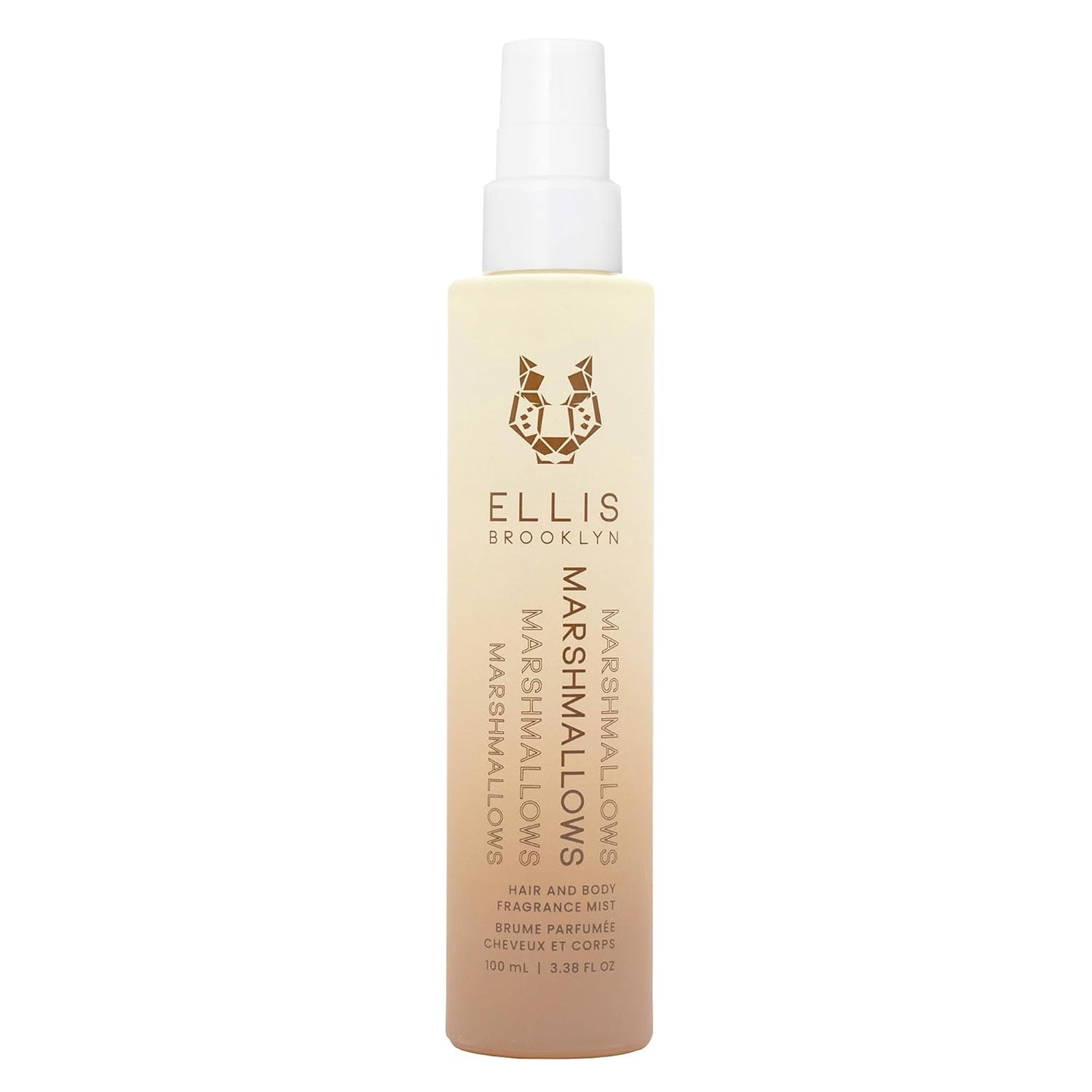 Ellis Brooklyn MARSHMALLOWS Hair And Body Fragrance Mist - Gourmand Perfume Mist with Marshmallow, Caramel Accord, & Milky Musks, Vegan Perfume, Made In The USA, 100ml 3.38 Fl Oz