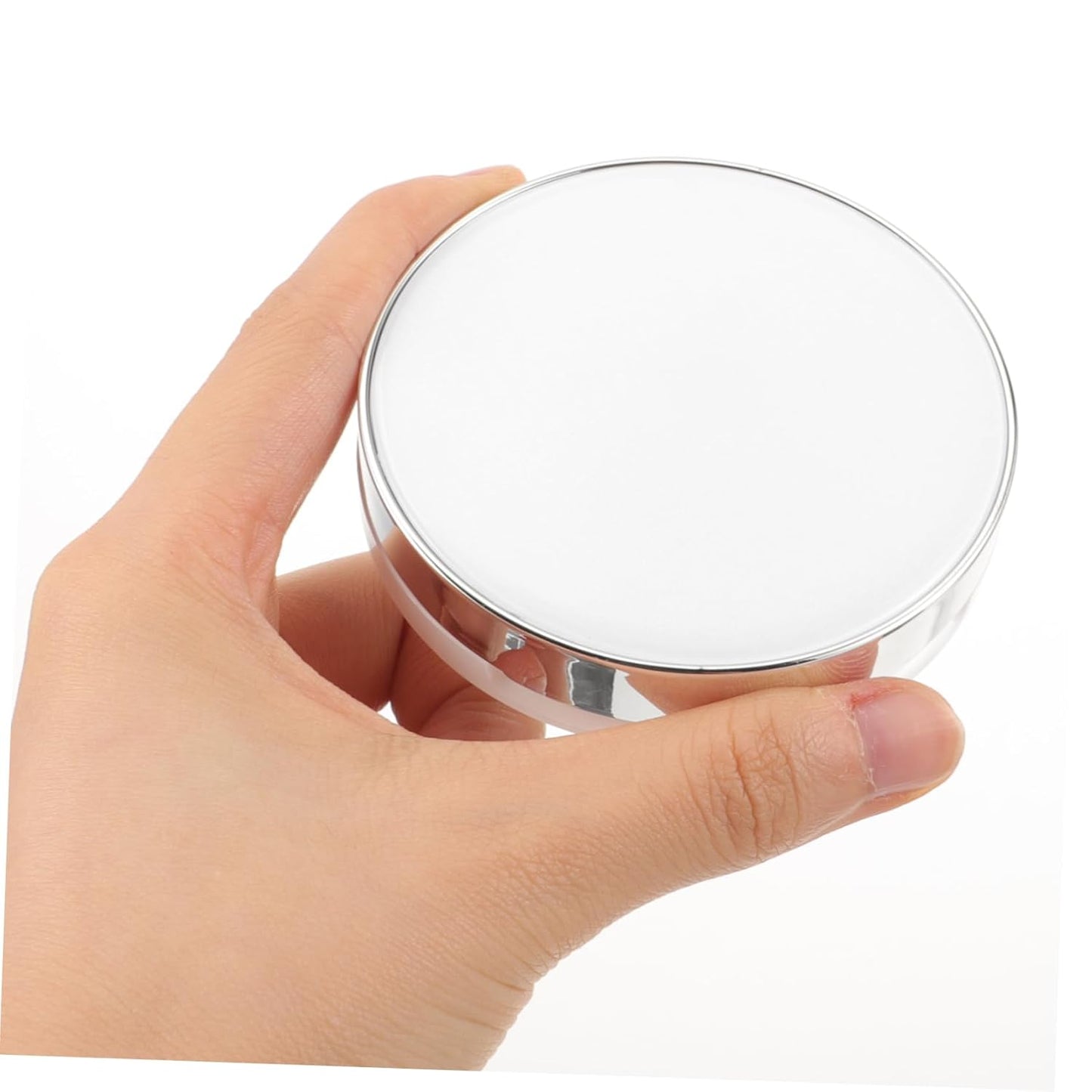 2pcs Travel Powder Container Mirror for Makeup Empty Cushion Compact Case Portable Powder Box for Women